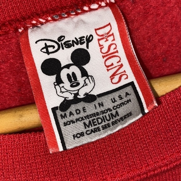 Vintage Disney sweatshirt Walt Mickey Mouse 25th Anniversary medium red - Picture 3 of 4
